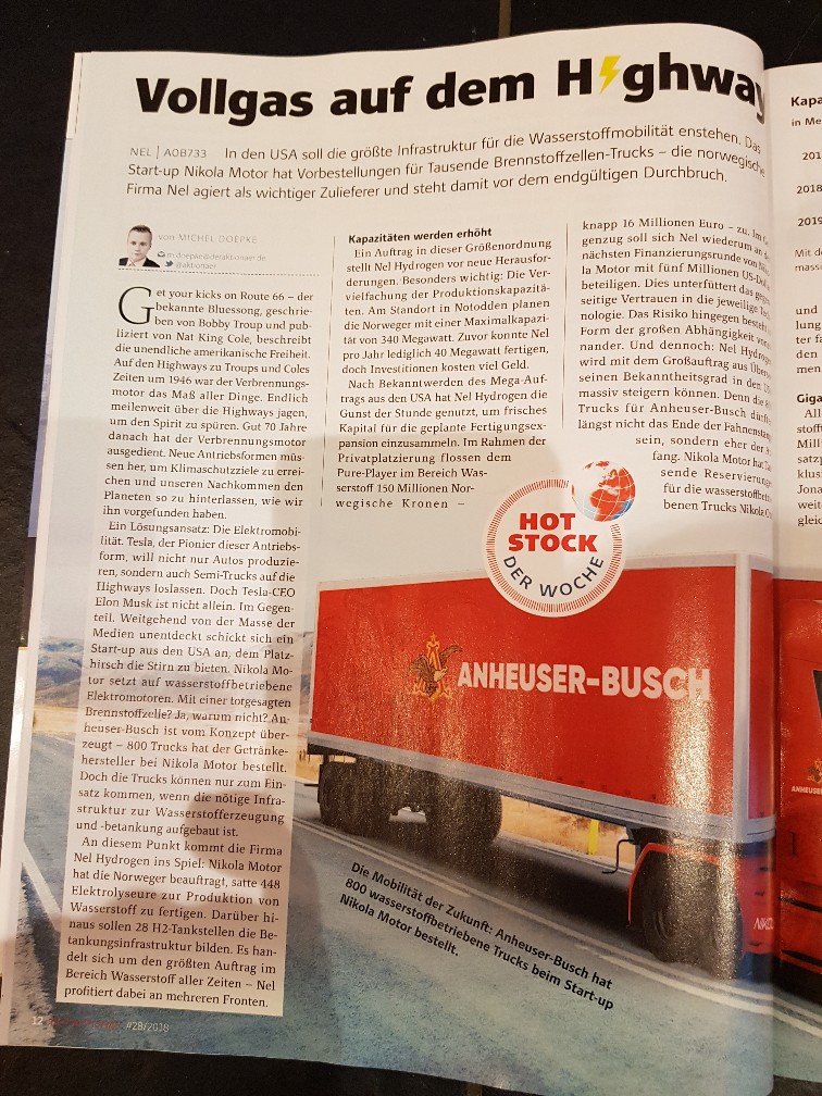 Nel ASA mit neuen Aufträgen aus Frankreich 1063438