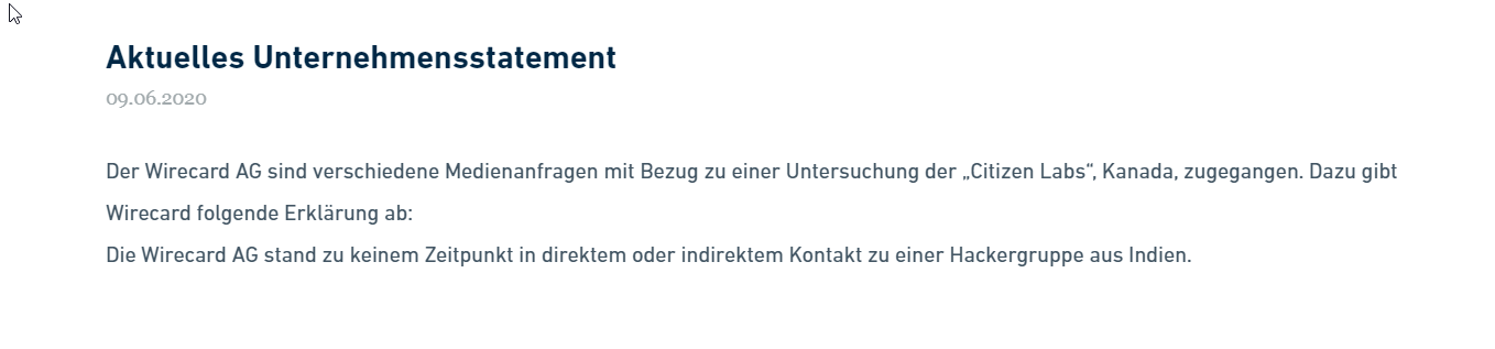 Wirecard 2014 - 2025 1183687