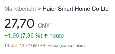 Qingdao Haier (LivingKitchen / Haushaltsgeräte) 1263362