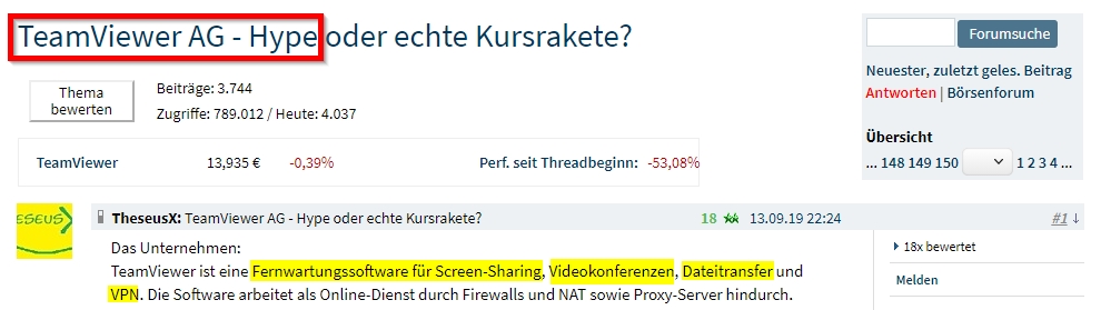 TeamViewer AG - Hype oder echte Kursrakete? 1278978