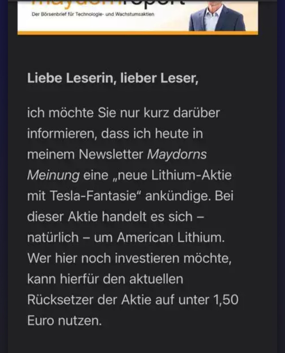 American Lithium Corp. (LI.V) 1281679