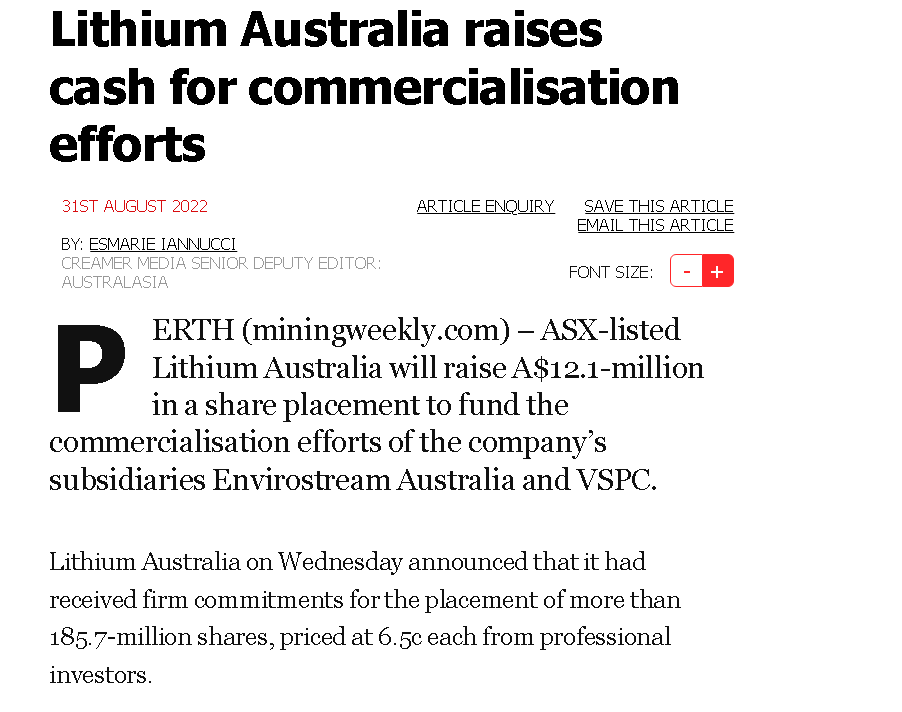 Wie seht Ihr die Zukunft für Lithium Australia 1330473