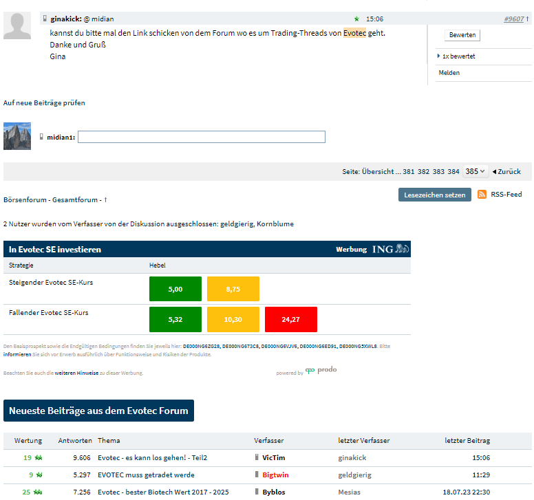 Evotec - es kann los gehen! - Teil2 1382317