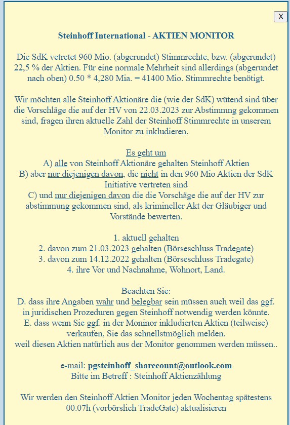 Steinhoff Informationsforum 1364199