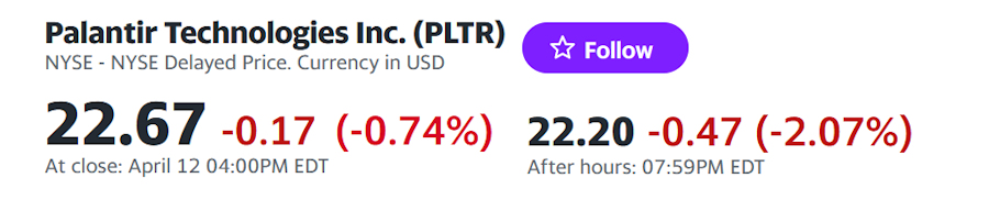 Palantir mit Börsengang 1424673