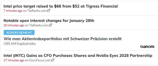 Intel - ein kurzfristiger Trade? 1508782