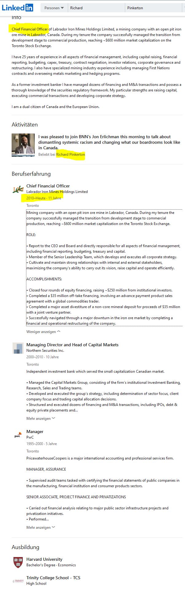 Labrador Iron Mining : wenn der Einbruch ... 1232208