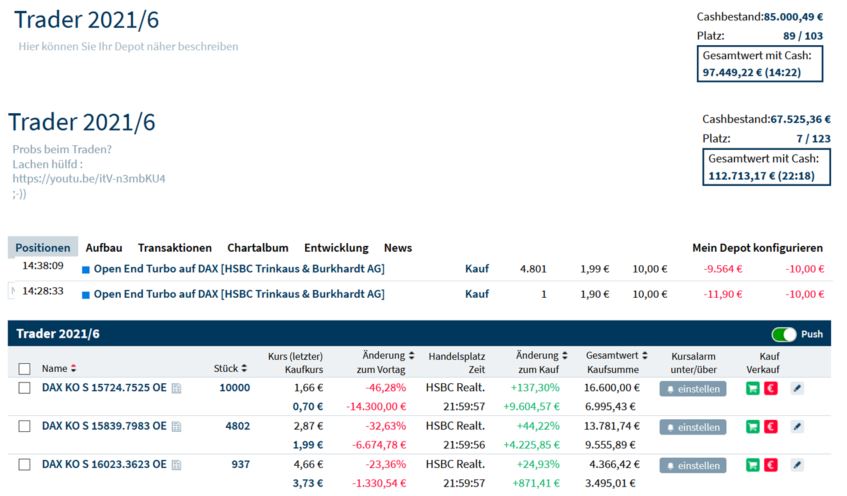 Rächers..long wie short..alternativloses Trading:) 1256239