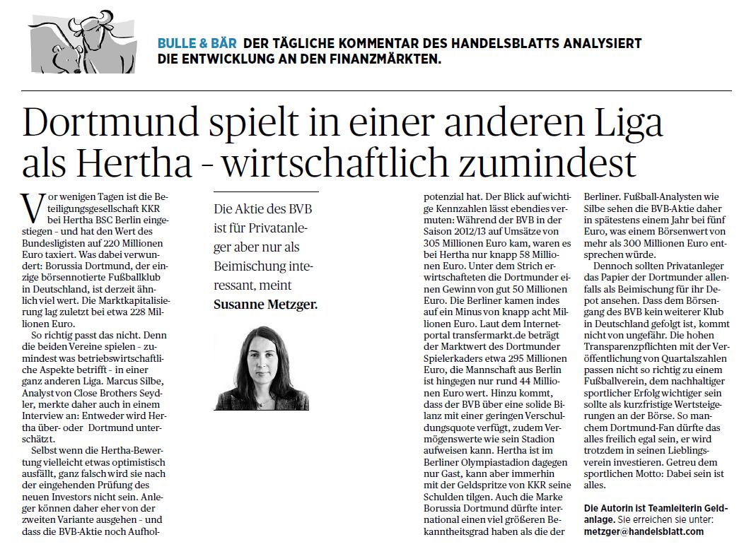 BVB Aktie & Fußball, Fakten und Meinungen 692174