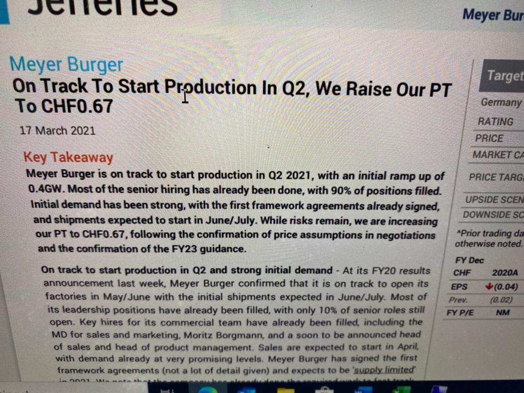 Meyer Burger Technology AG nach Fusion mit 3S 1240887