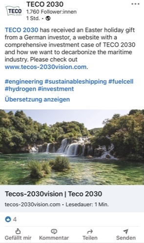 TECO 2030 ASA - Wasserstoff für Schiffe 1244433