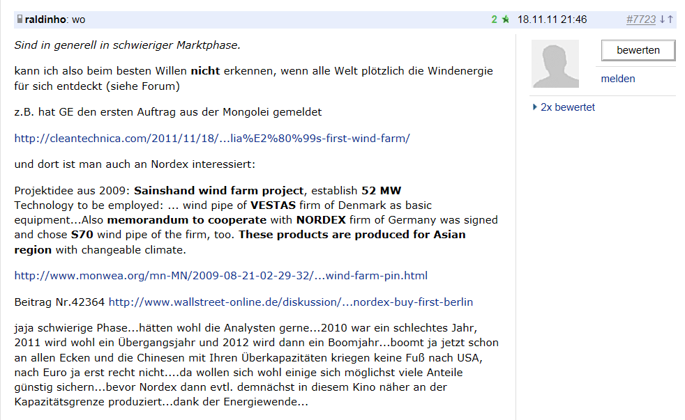 Norde Pro und Kontra 501391