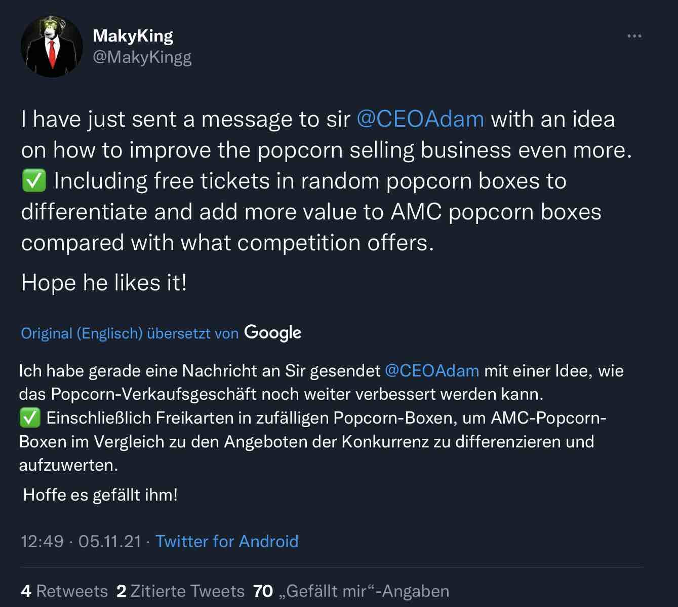 AMC Entertainment Holdings 2.0 - Todamoon?!? 1282593