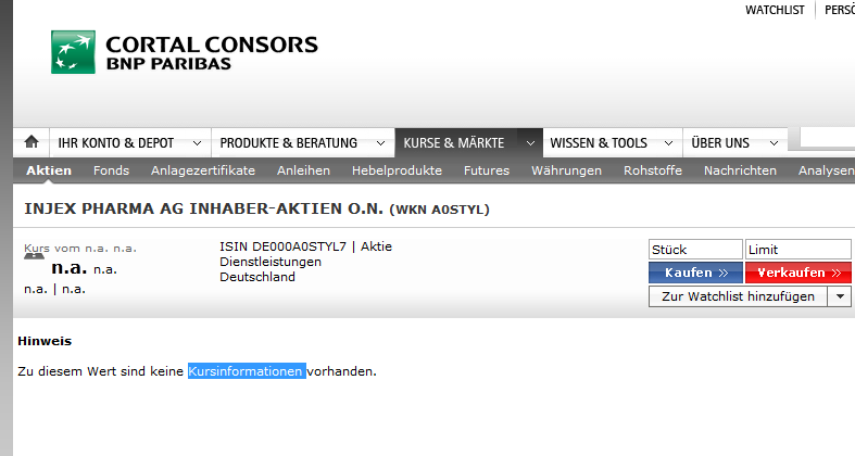 Injex AG - Wahrheit und Träumerei 567234