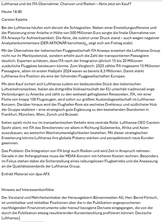 Lufthansa 2012-2015: wohin geht die Reise... 1466155