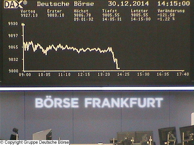 Wie lautet der Jahres-Schlusskurs 2014 ? (XETRA-Sc 785492
