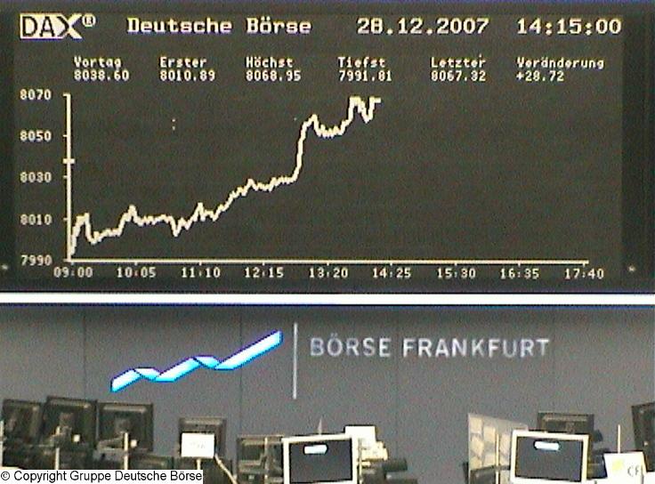 (4)....Wie steht der DAX am 31.12.2007 ? 140109