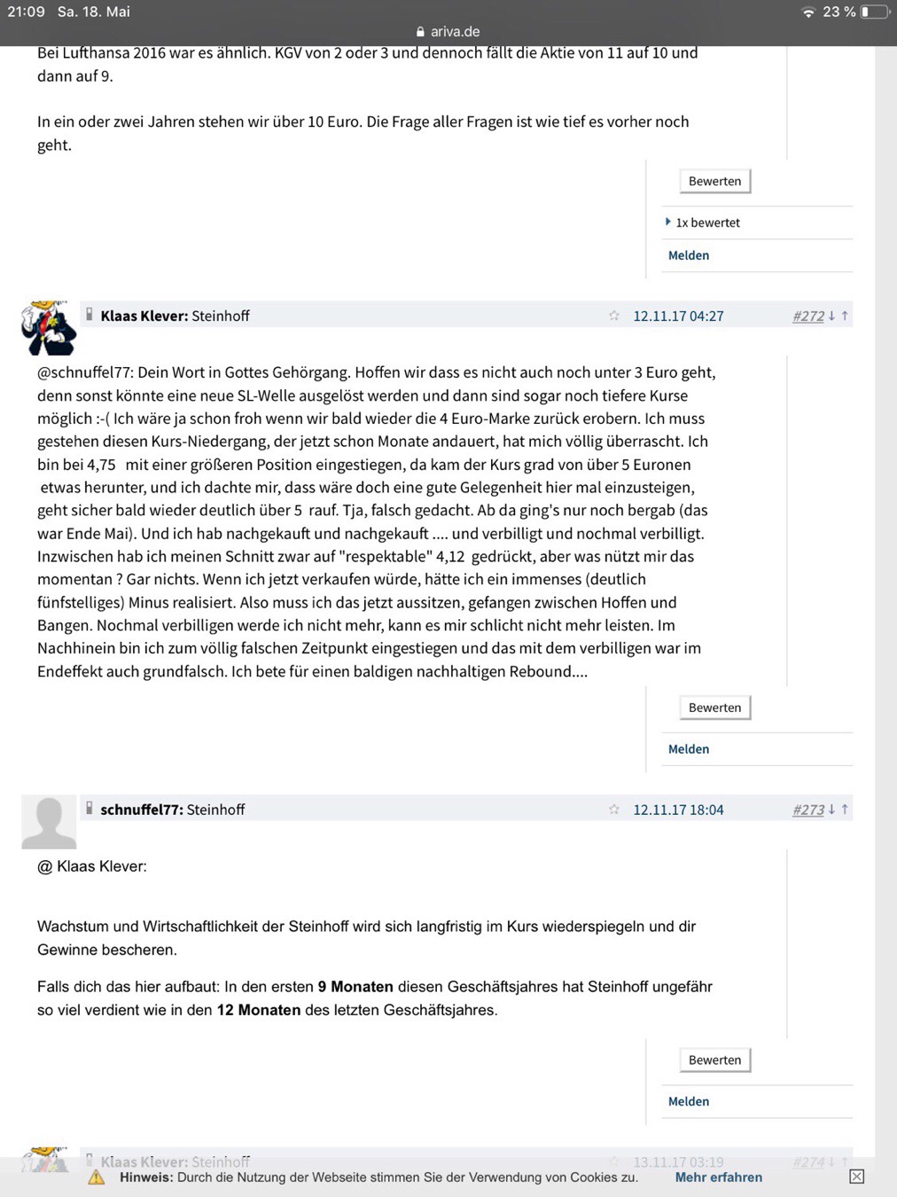 Steinhoff International Holdings N.V. 1112989