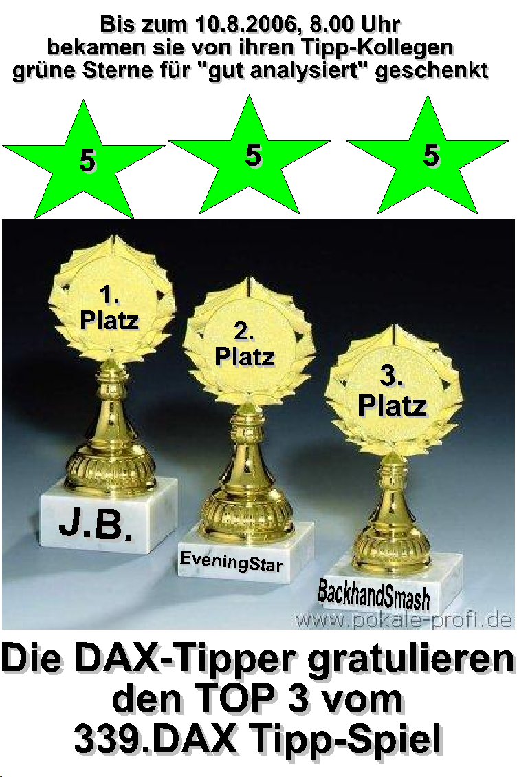 340.DAX Tipp-Spiel, Donnerstag, 10.08.06 50845