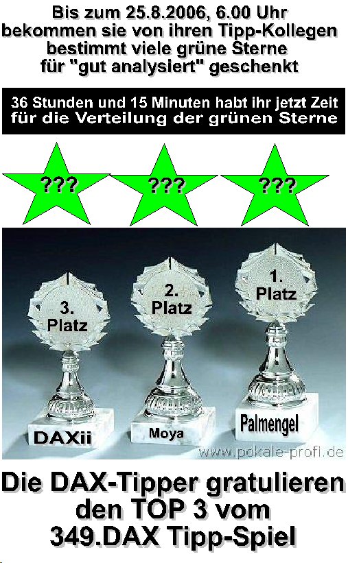 349.DAX Tipp-Spiel, Mittwoch, 23.08.06 53346