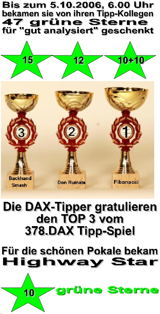 380.DAX Tipp-Spiel, Donnerstag, 05.10.06 60389