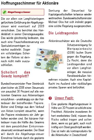 Vorsicht vor der Zinssteuer ?! 56247
