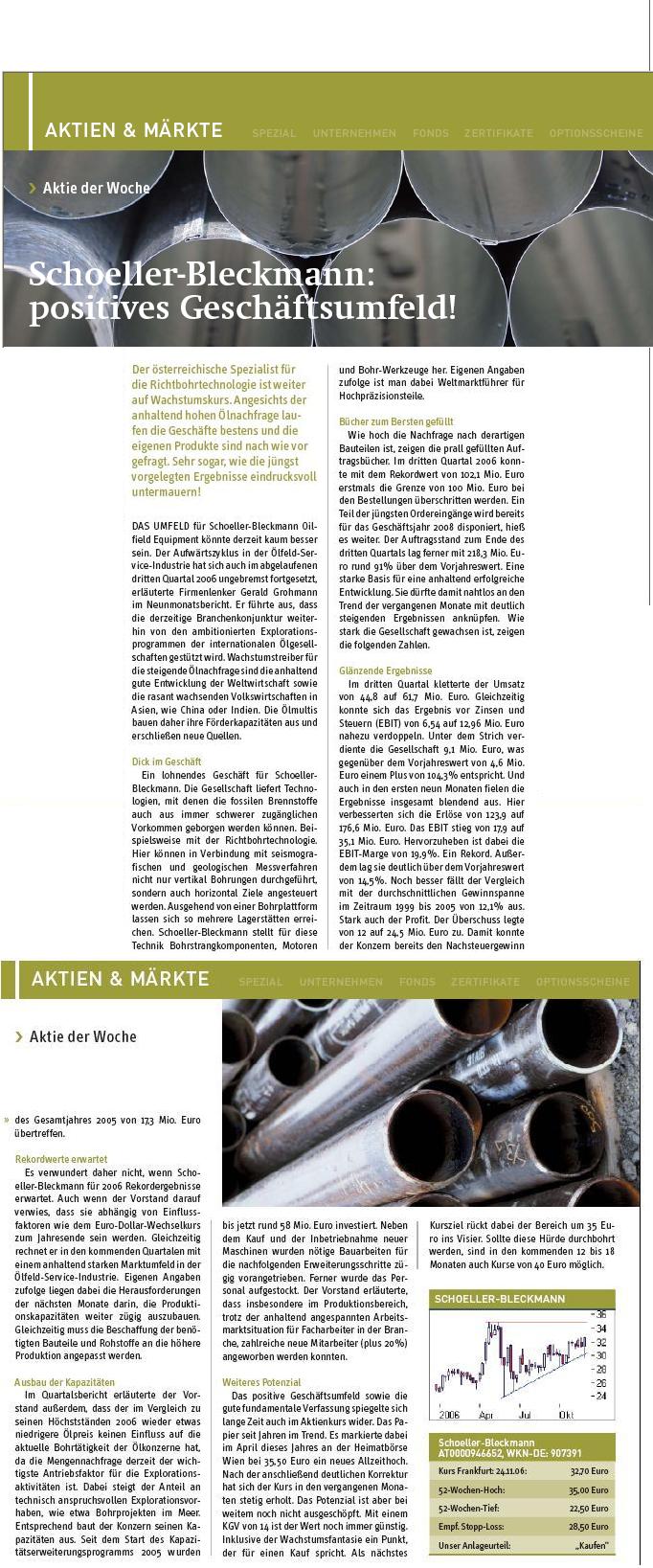 Schoeller-Bleckmann: Rasant ! 68632