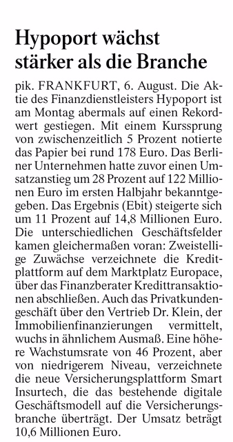 Hypoport - Kurschancen mit dem Finanzvertrieb 2.0 1068401