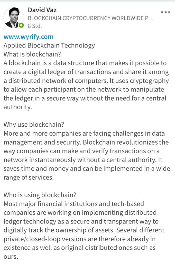 Blockchain -neue Kursrakete? WKN A116BG Stockholm 1035428