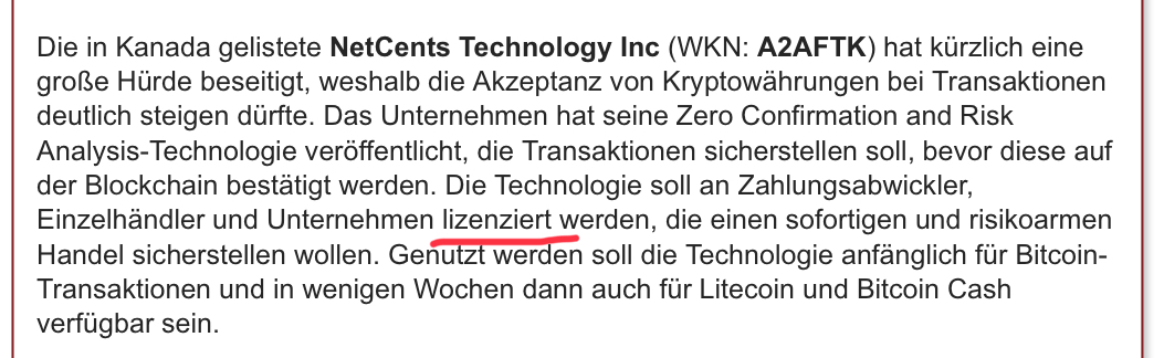 Netcents Technology Thread moderiert A2AFTK 1097130