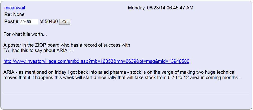 Ariad Pharma on the Top 734829
