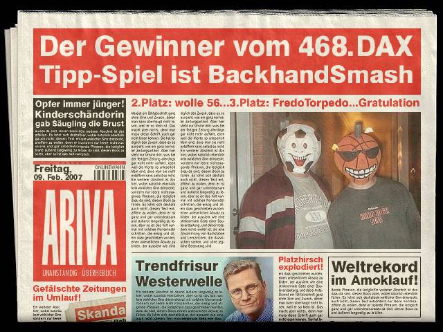 469.DAX Tipp-Spiel, Montag, 12.02.07 81852