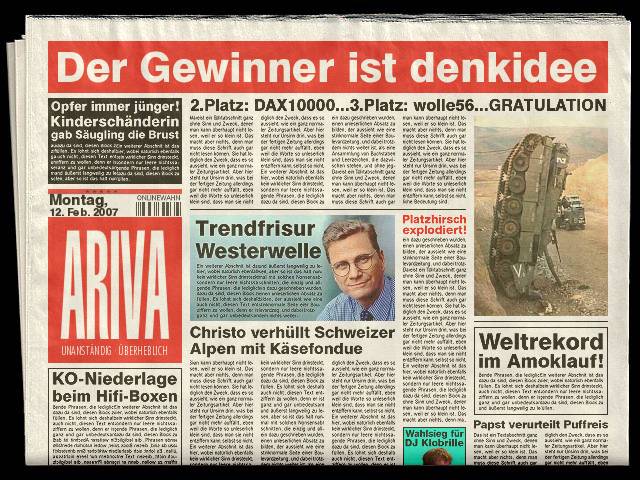 470.DAX Tipp-Spiel, Dienstag, 13.02.07,17.45 Uhr, 82048