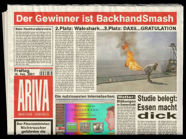 473.DAX Tipp-Spiel, Freitag, 16.02.07 82967