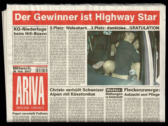 481.DAX Tipp-Spiel, Mittwoch, 28.02.07 85127