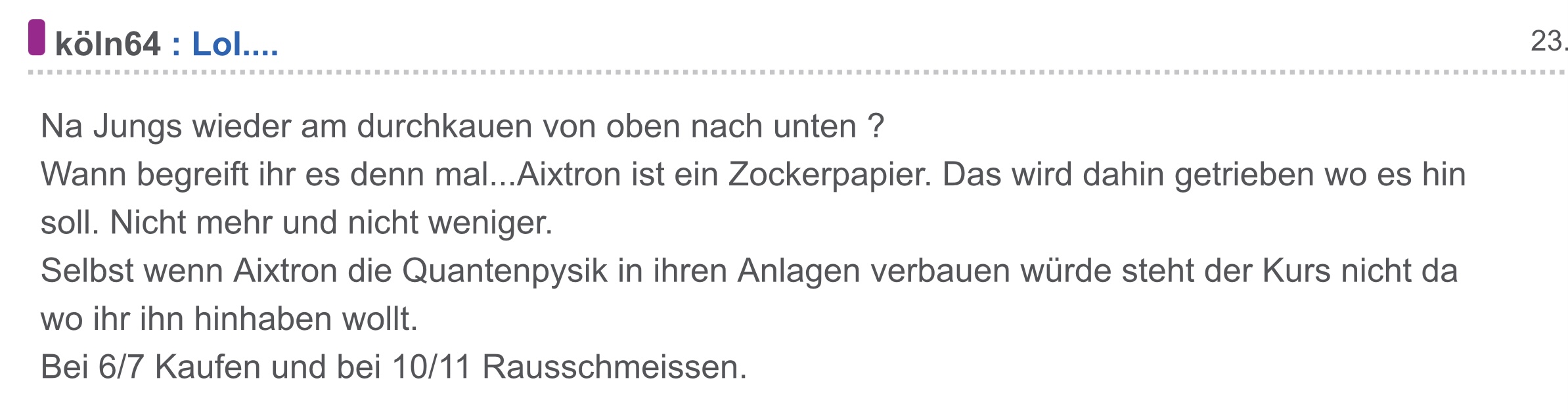 Aixtron- und die Banken stufen fröhlich auf kaufen 1206424