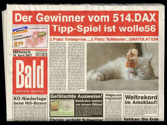 514.DAX Tipp-Spiel, Mittwoch, 18.04.07 93269