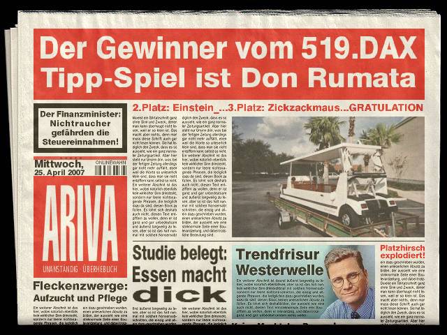 519.DAX Tipp-Spiel, Mittwoch, 25.04.07 94610