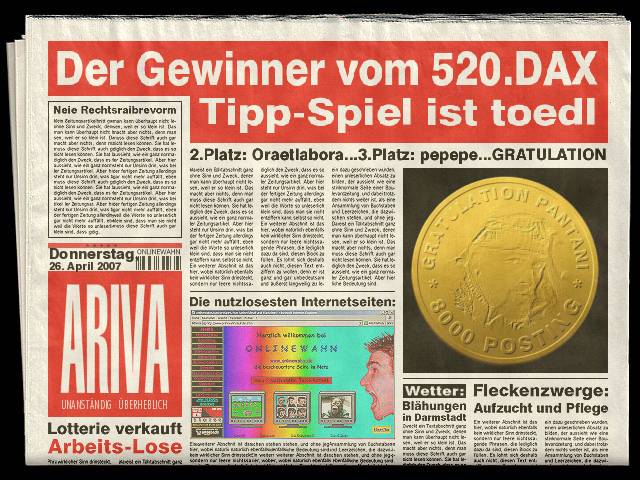 520.DAX Tipp-Spiel, Donnerstag, 26.04.07 94862
