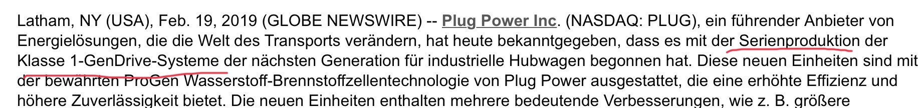 Plug Power - Brennstoffzellen 1111238