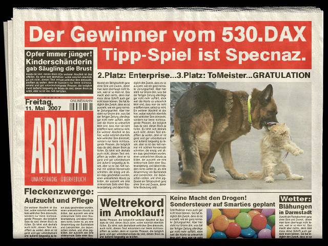 530.DAX Tipp-Spiel, Freitag, 11.05.07 97646