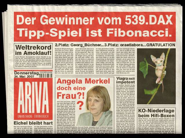 539.DAX Tipp-Spiel, Donnerstag, 24.05.07 99798