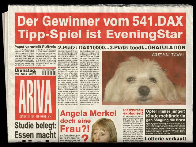 542.DAX Tipp-Spiel, Mittwoch, 30.05.07 100631