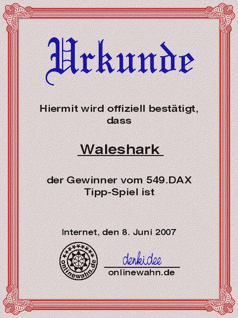 549.DAX Tipp-Spiel, Freitag, 08.06.07 102367