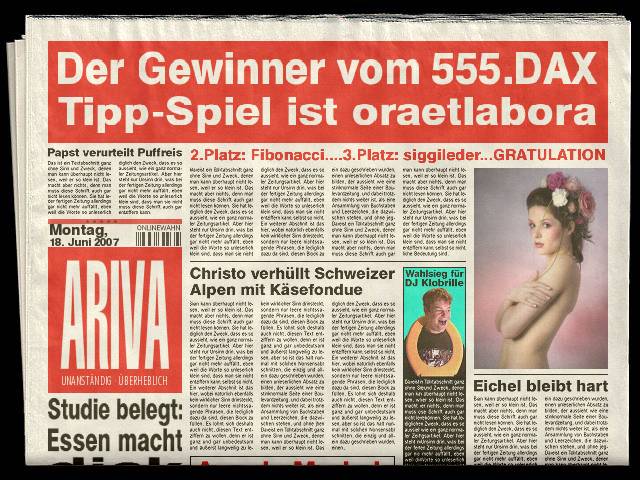 555.DAX Tipp-Spiel, Montag, 18.06.07 104061