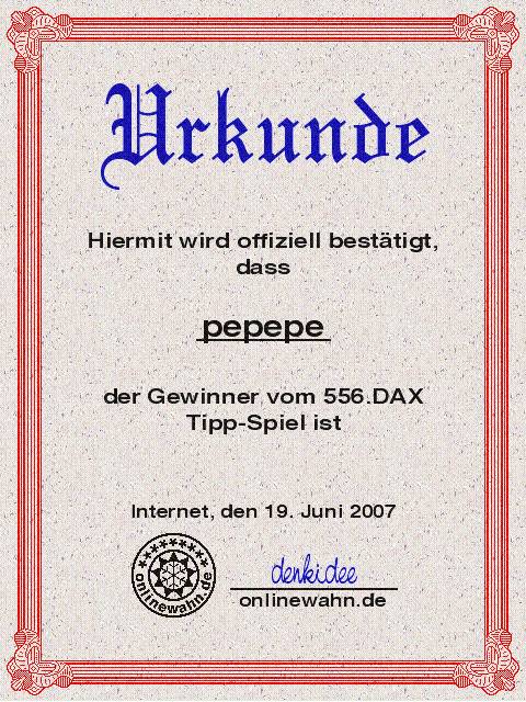 556.DAX Tipp-Spiel, Dienstag, 19.06.07 104326