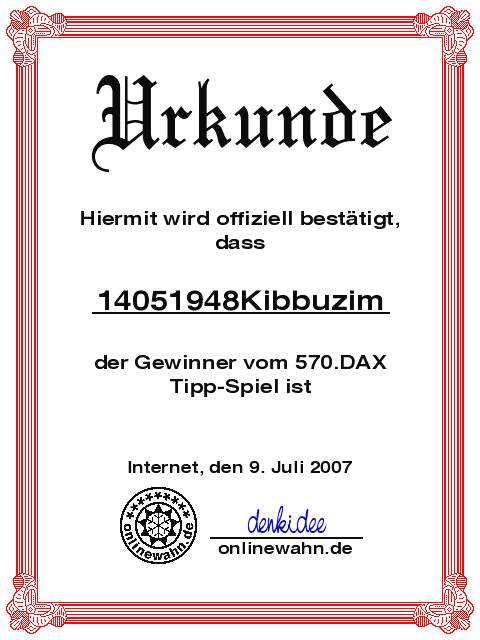 569.DAX Tipp-Spiel, Freitag, 06.07.07 107946