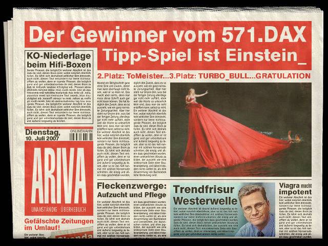 571.DAX Tipp-Spiel, Dienstag, 10.07.07 108136