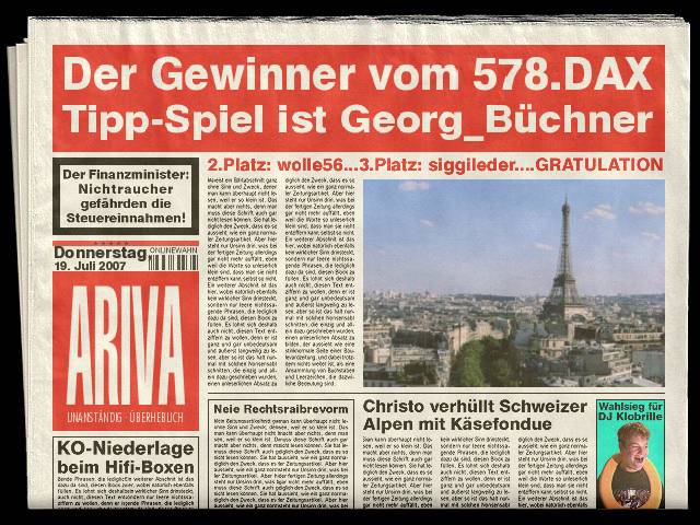 579.DAX Tipp-Spiel, Freitag, 20.07.07, 17.45 Uhr, 109991