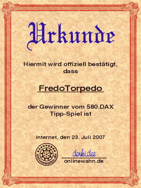 579.DAX Tipp-Spiel, Freitag, 20.07.07, 17.45 Uhr, 110510